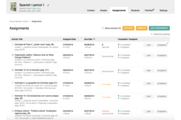 screenshot new indicator assignments require grading