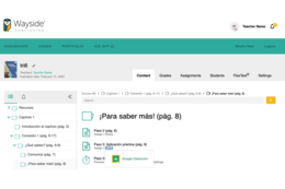 Screenshot showing new Google Classroom share button
